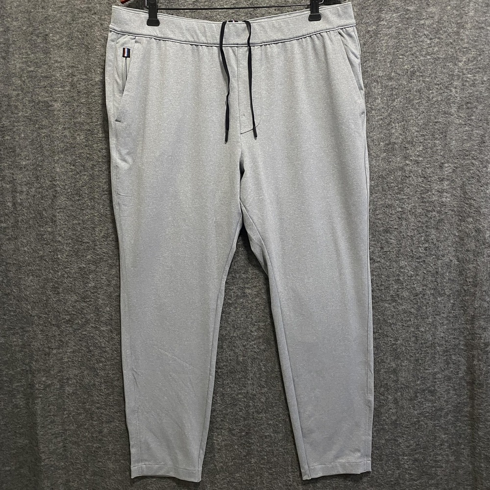 Fourlaps Re-Up Joggers Pants Mens XL Short Gray Zip Pockets Golf Athletic Gym